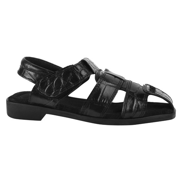 LIBERTYZENO Boys Closed Toe Crocodile Print Genuine Leather Fishermen sa… - Picture 6 of 8